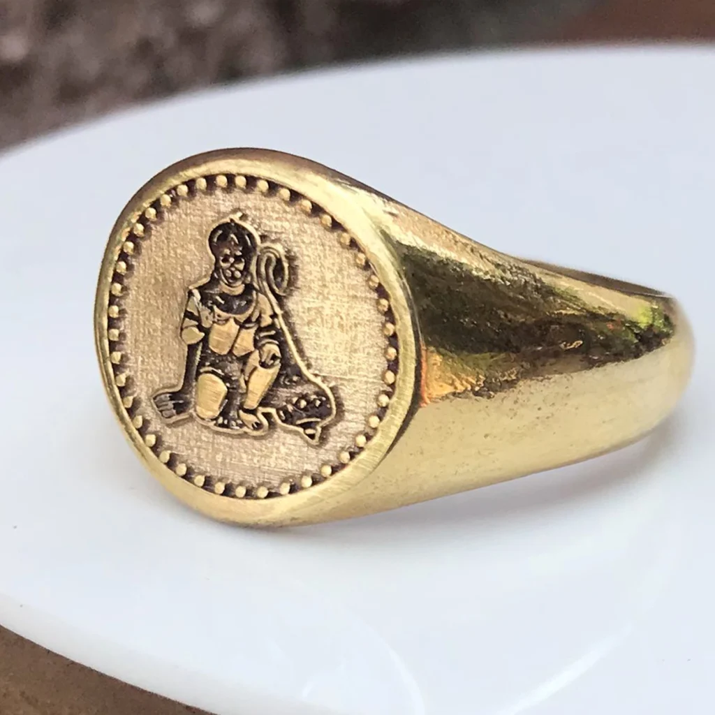 Hanuman Panchaloha Ring – Powerful Anjaneyar Protection Ring for Strength & Courage