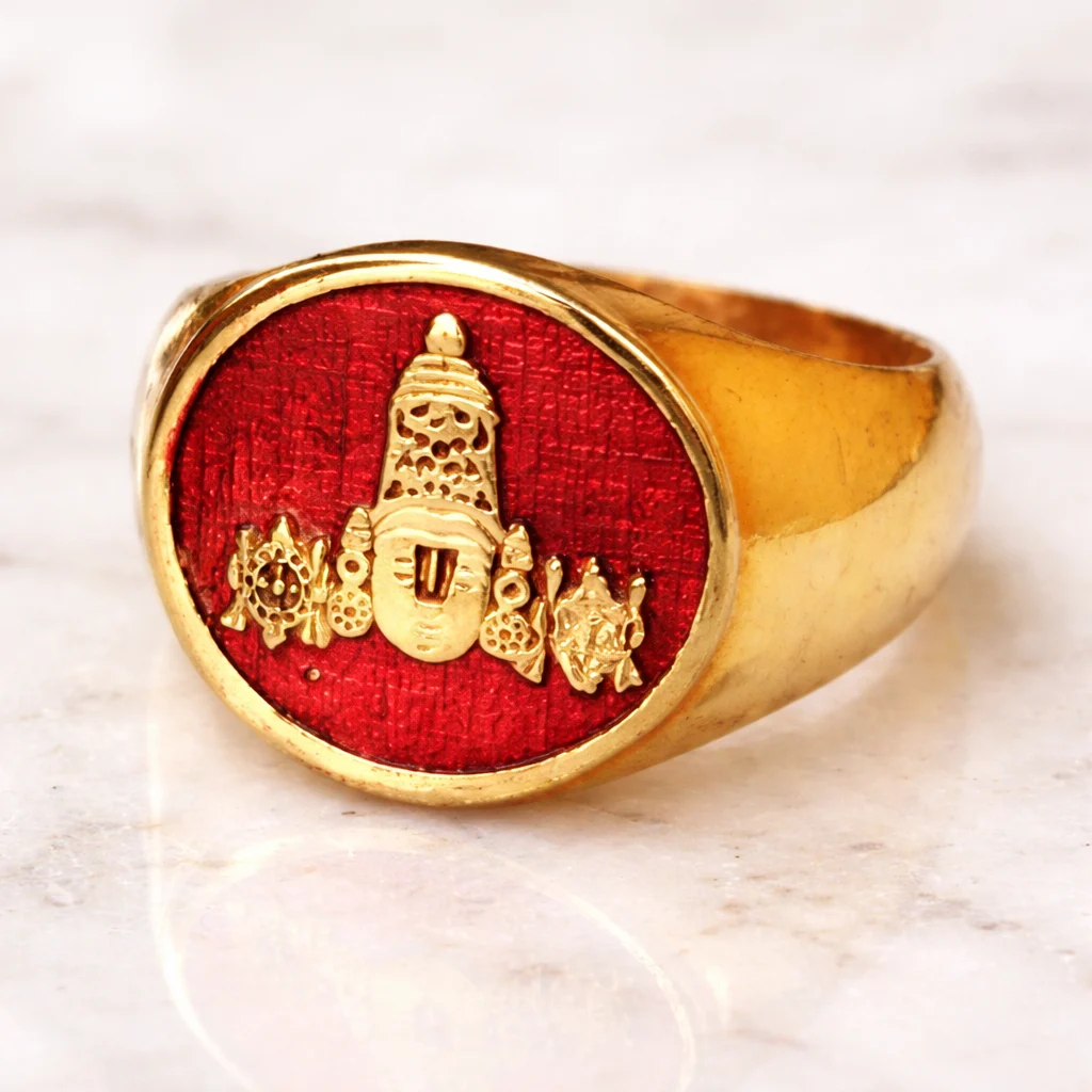 Lord Balaji Panchaloga Ring – Traditional Devotional Jewelry