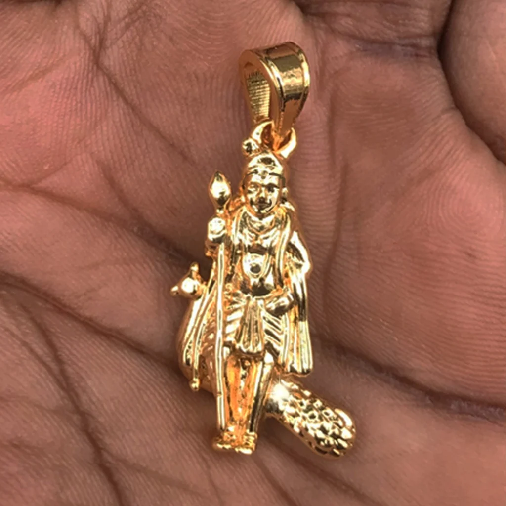 Lord Murugan Panchaloga Pendant – Traditional Spiritual Dollar