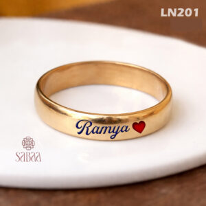 Single Name Ring LN201-Panchalogam