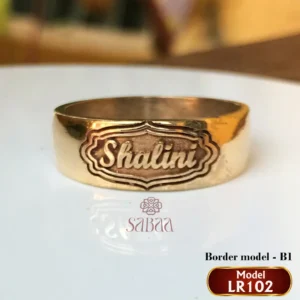 Panchalogam Name Ring LR102-B1