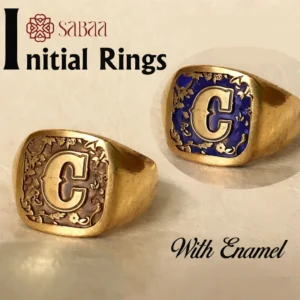 Stylish "C" initial Panchaloga ring
