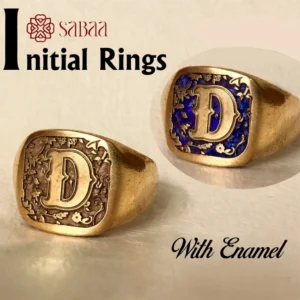 Stylish "D" initial Panchaloga Ring